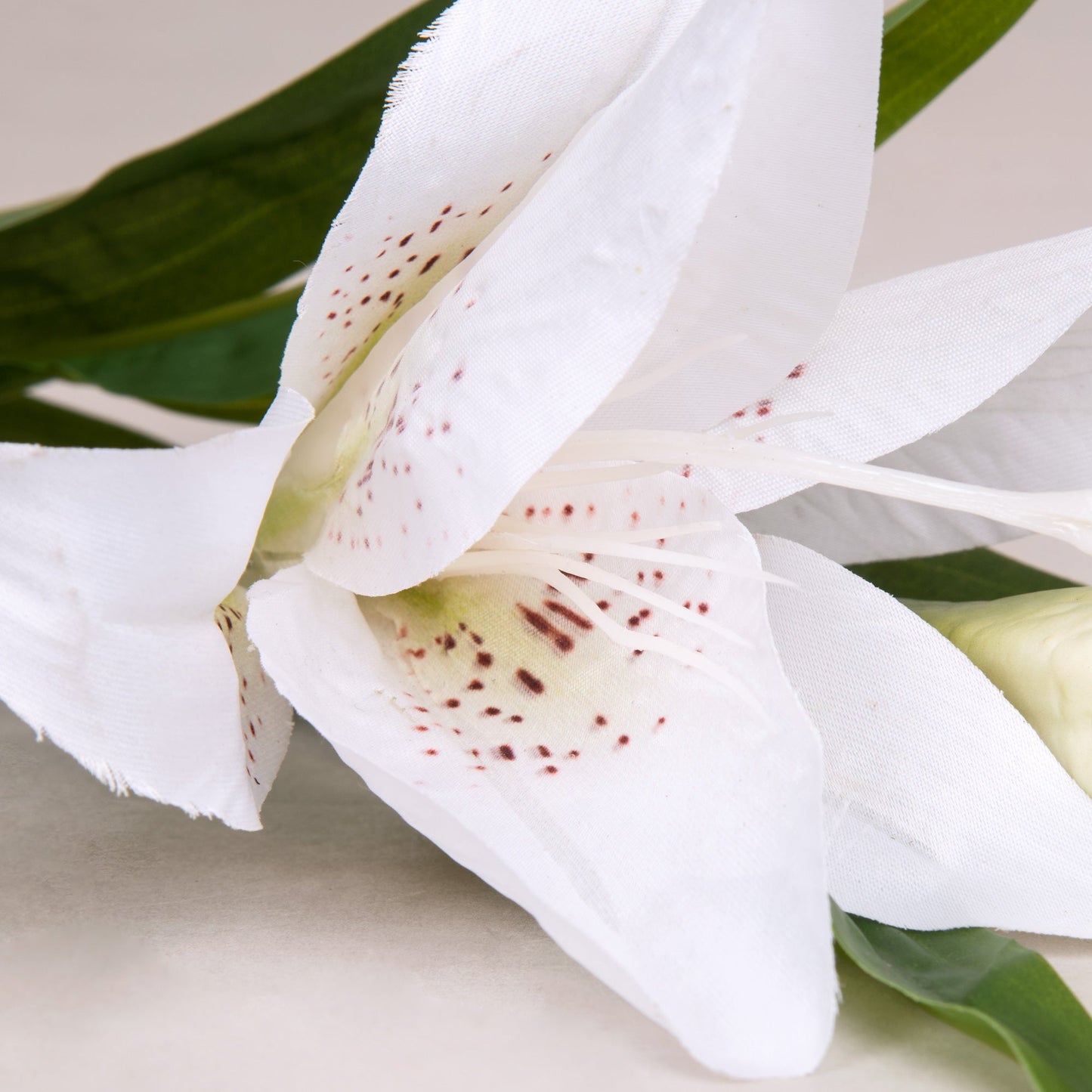 White Asiatic Lily Faux Flower